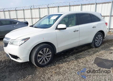 2014 Acura Mdx Technology Package из США, поврежденный, VIN 5FRYD3H42EB016000